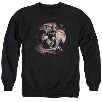 Arkham City Blood Moon Mens Crewneck Sweatshirt Black
