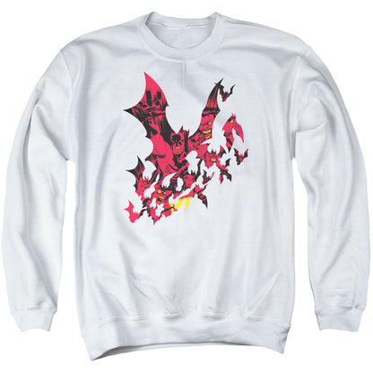 Batman Broken City Mens Crewneck Sweatshirt White