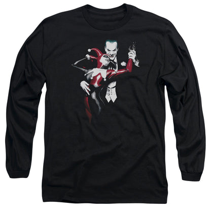 Batman Harley And Joker Mens Long Sleeve Shirt Black Officially Licensed