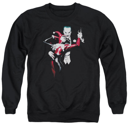 Batman Harley And Joker Mens Crewneck Sweatshirt Black