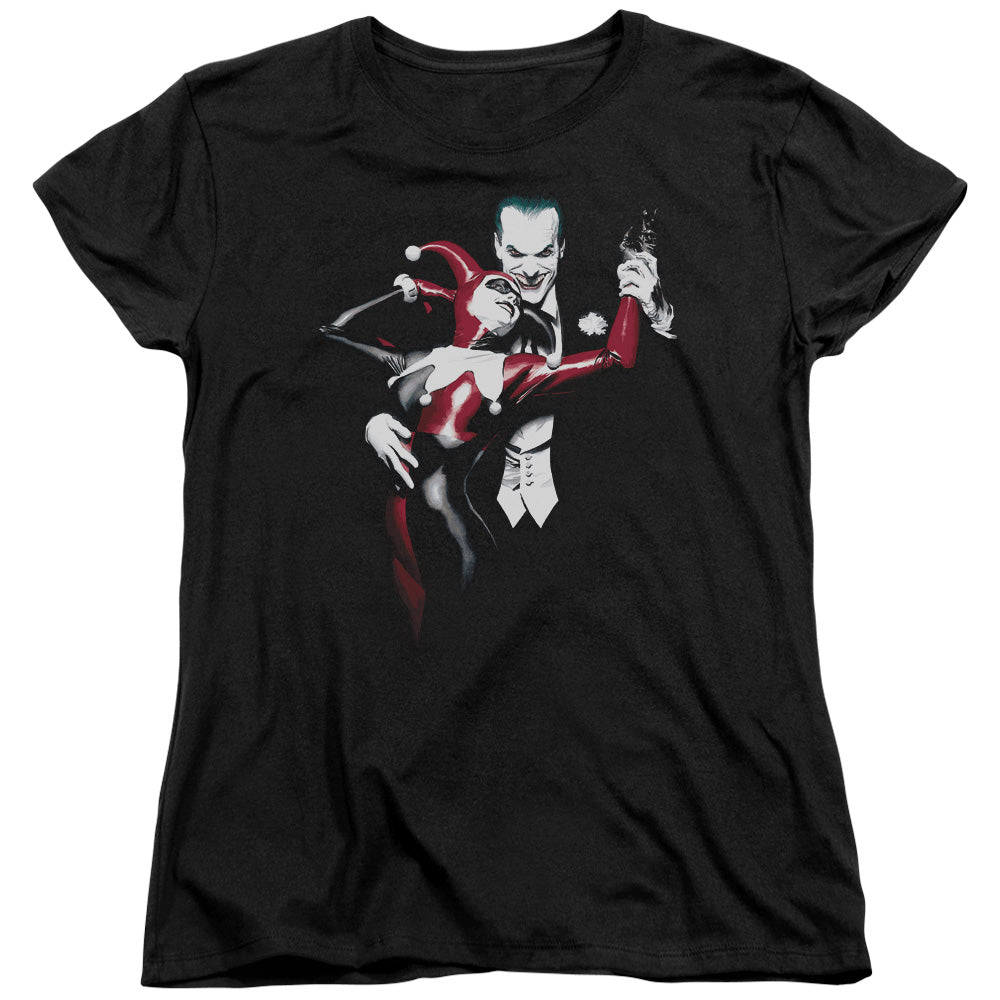 Batman Harley And Joker Womens T Shirt Black Officially Licensed