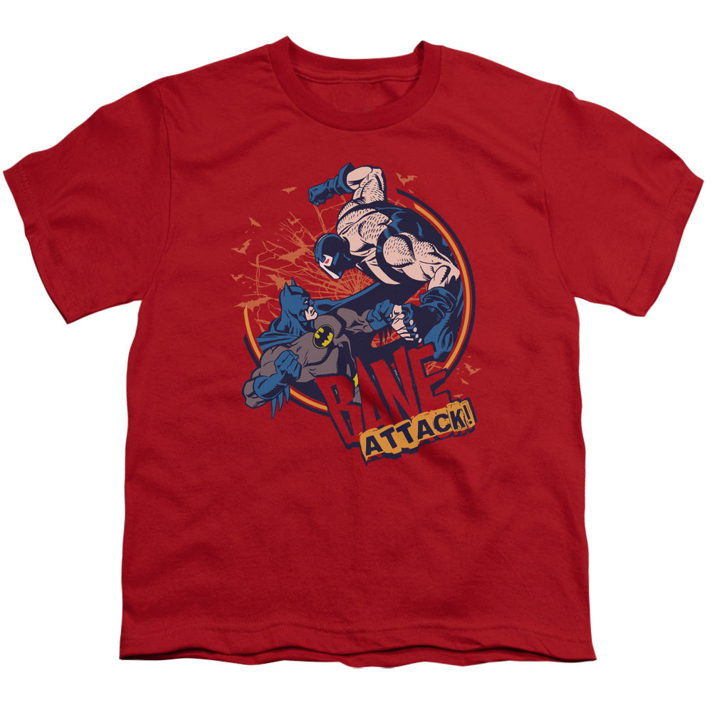 Batman Bane Atack! Kids Youth T Shirt Red Officially Licensed