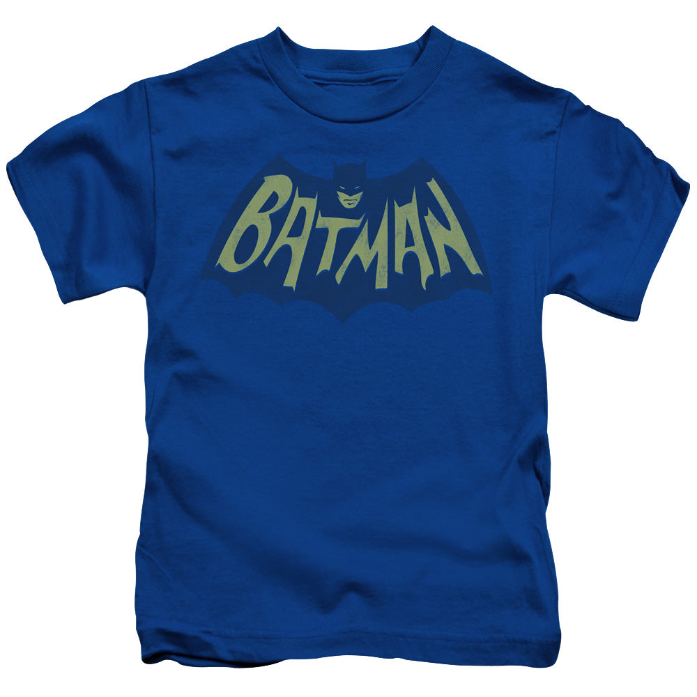 Batman Show Bat Logo Juvenile Kids Youth T Shirt Royal Blue Officially Licensed