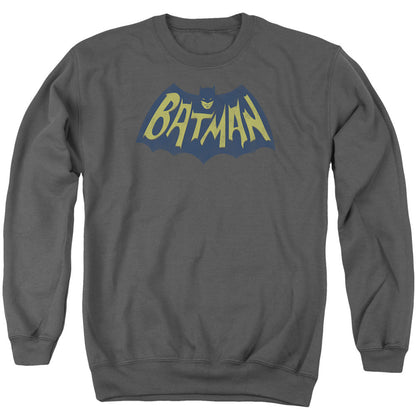 Batman Show Bat Logo Mens Crewneck Sweatshirt Charcoal
