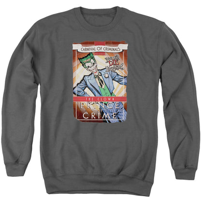 Batman Clown Prince Mens Crewneck Sweatshirt Charcoal