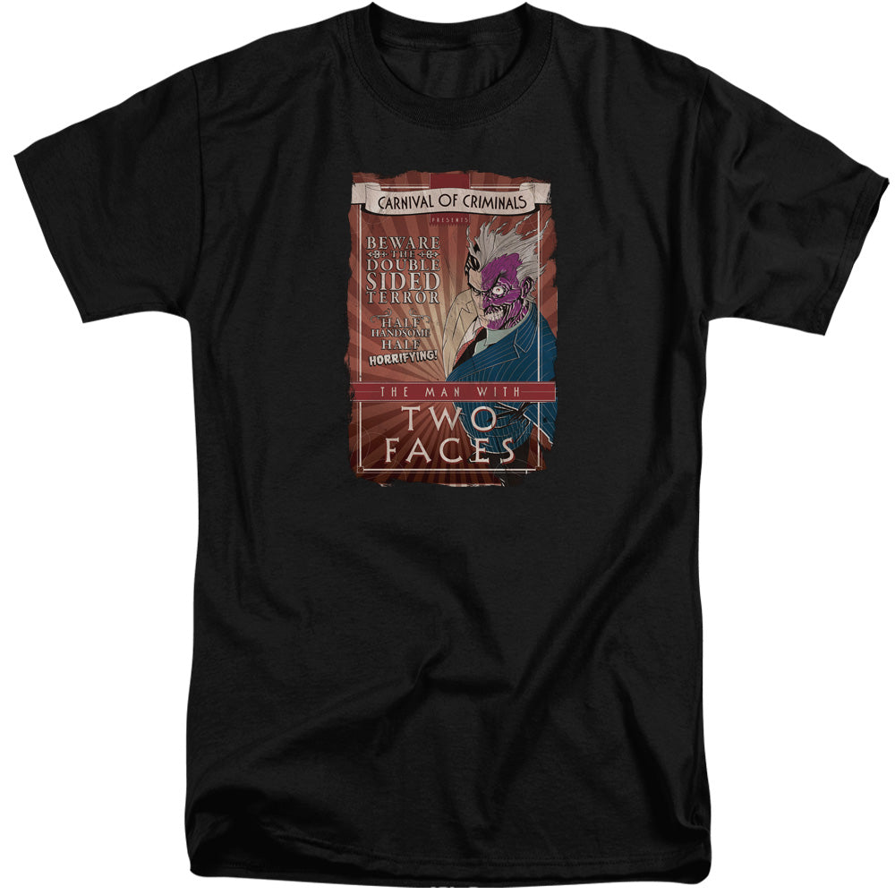 Batman Two Faces Mens Tall T Shirt Black Officially Licensed