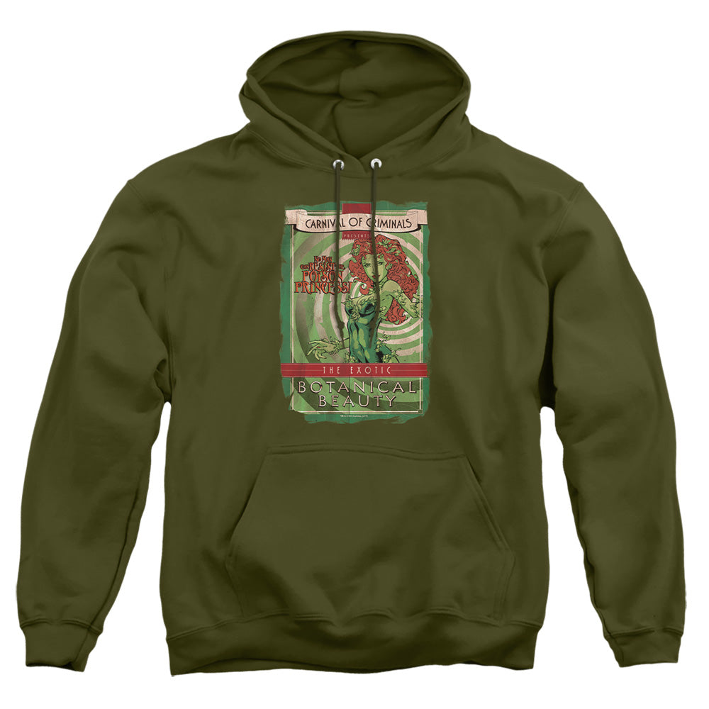 Batman Botanical Beauty Mens Hoodie Military Green Officially Licensed