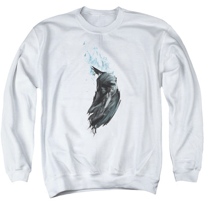Batman Wash Mens Crewneck Sweatshirt White