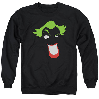 Batman Joker Simplified Mens Crewneck Sweatshirt Black