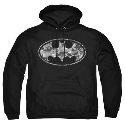 Batman Urban Camo Shield Mens Hoodie Black Officially Licensed
