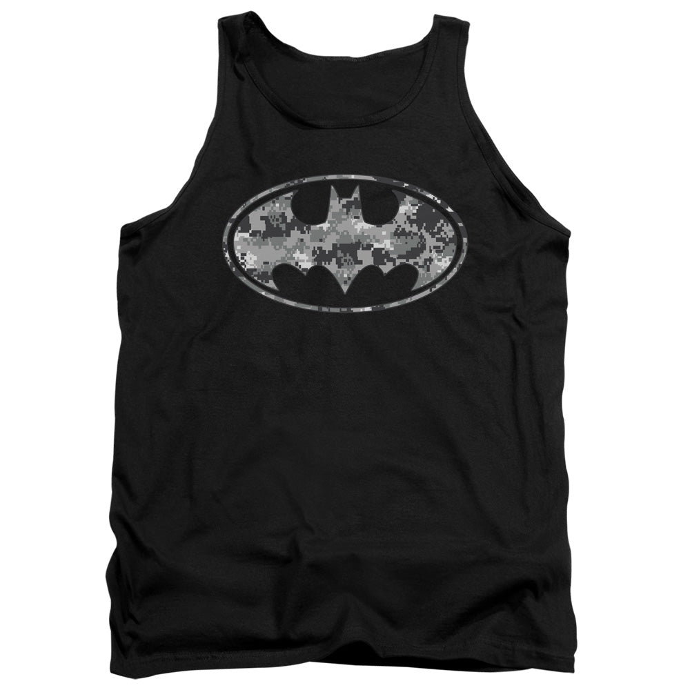 Batman Urban Camo Shield Mens Tank Top Shirt Black Officially Licensed