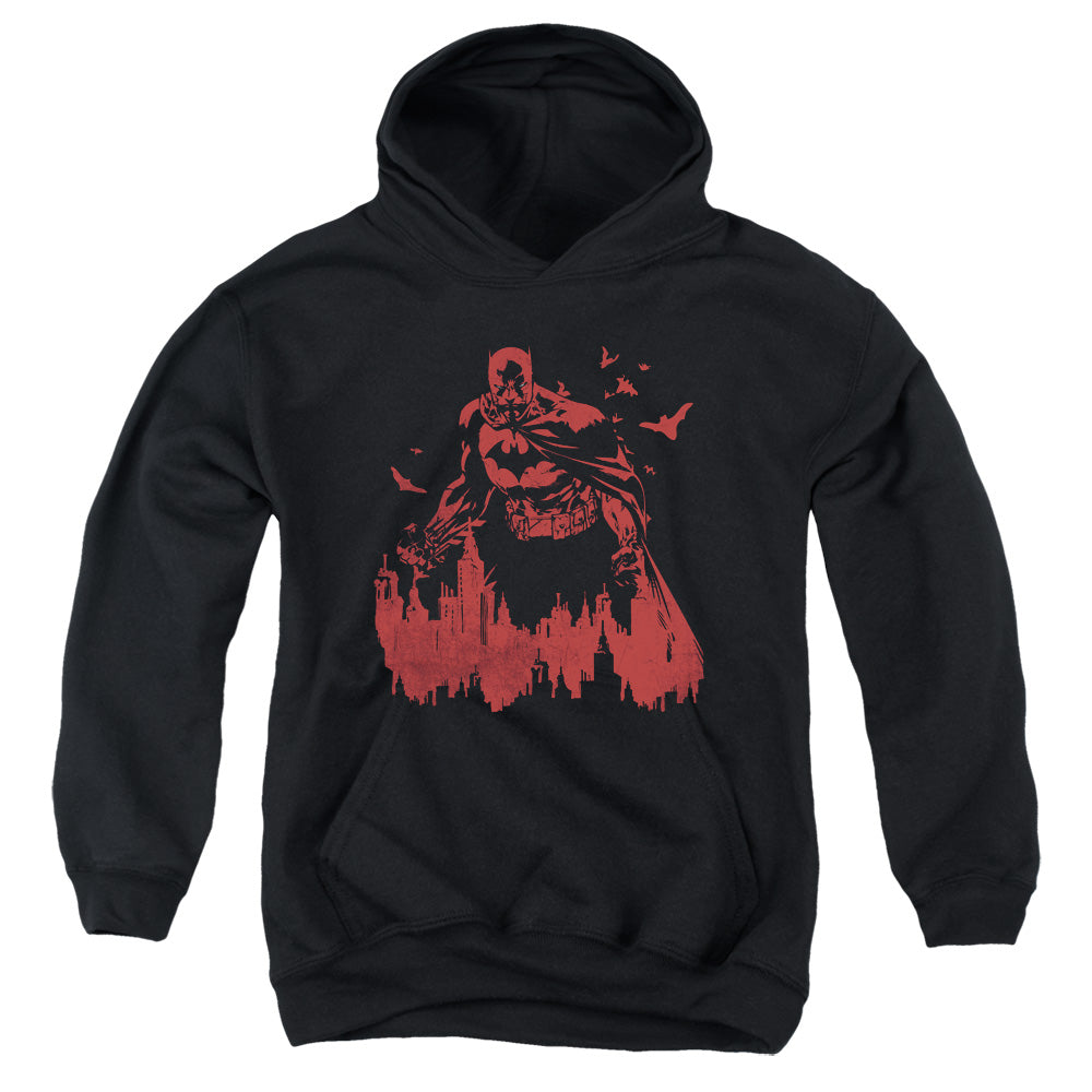 Batman Red Knight Kids Youth Hoodie Black Officially Licensed