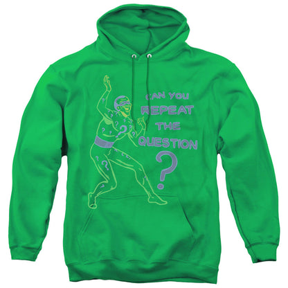 Batman Repeat Mens Hoodie Kelly Green Officially Licensed