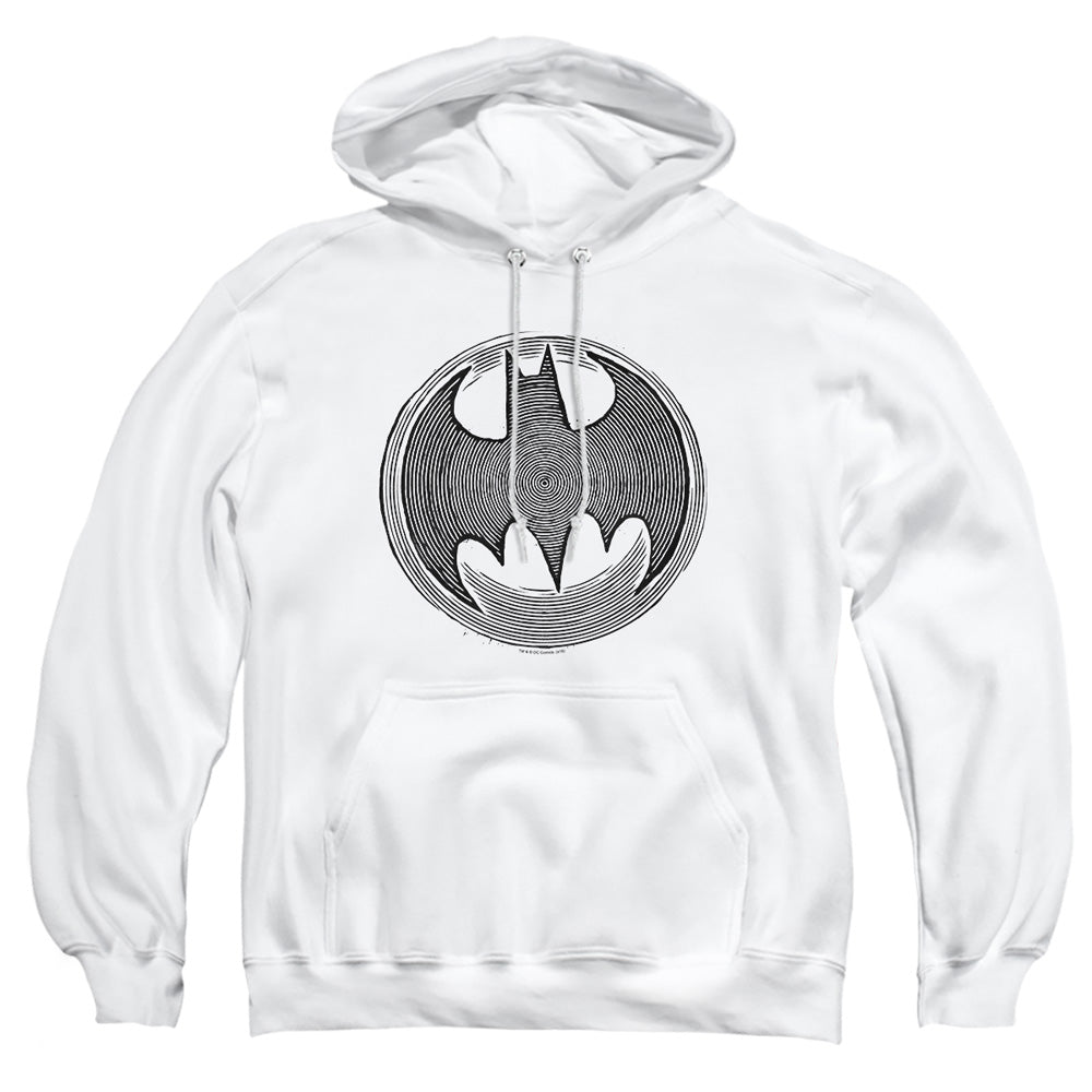 Batman Knight Knockout Mens Hoodie White Officially Licensed