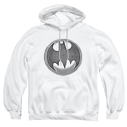 Batman Knight Knockout Mens Hoodie White Officially Licensed