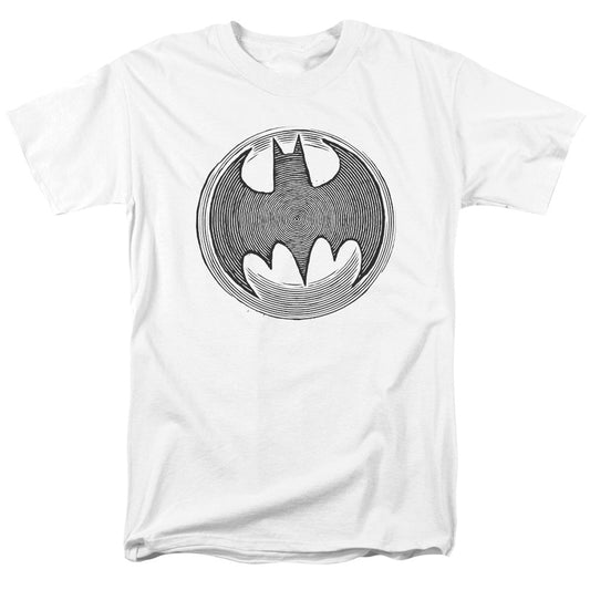 Batman Knight Knockout Mens T Shirt White Officially Licensed