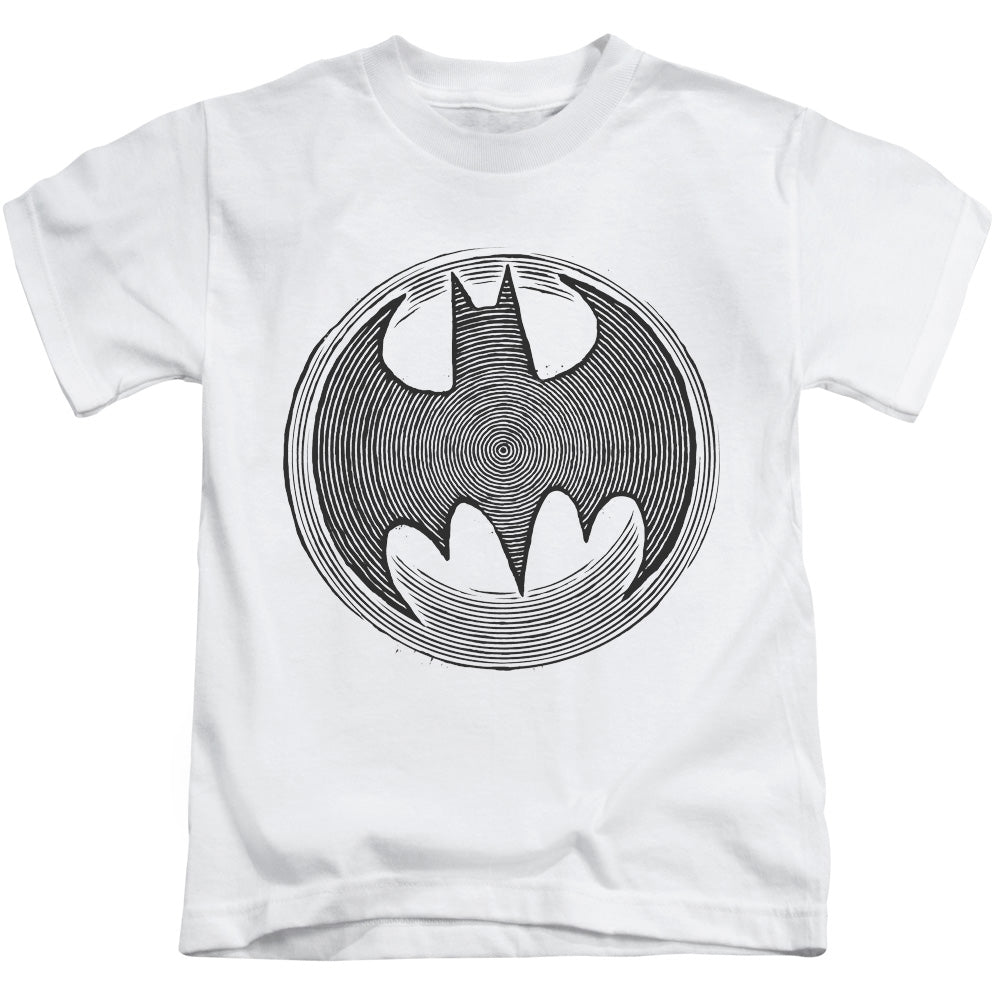 Batman Knight Knockout Juvenile Kids Youth T Shirt White Officially Licensed