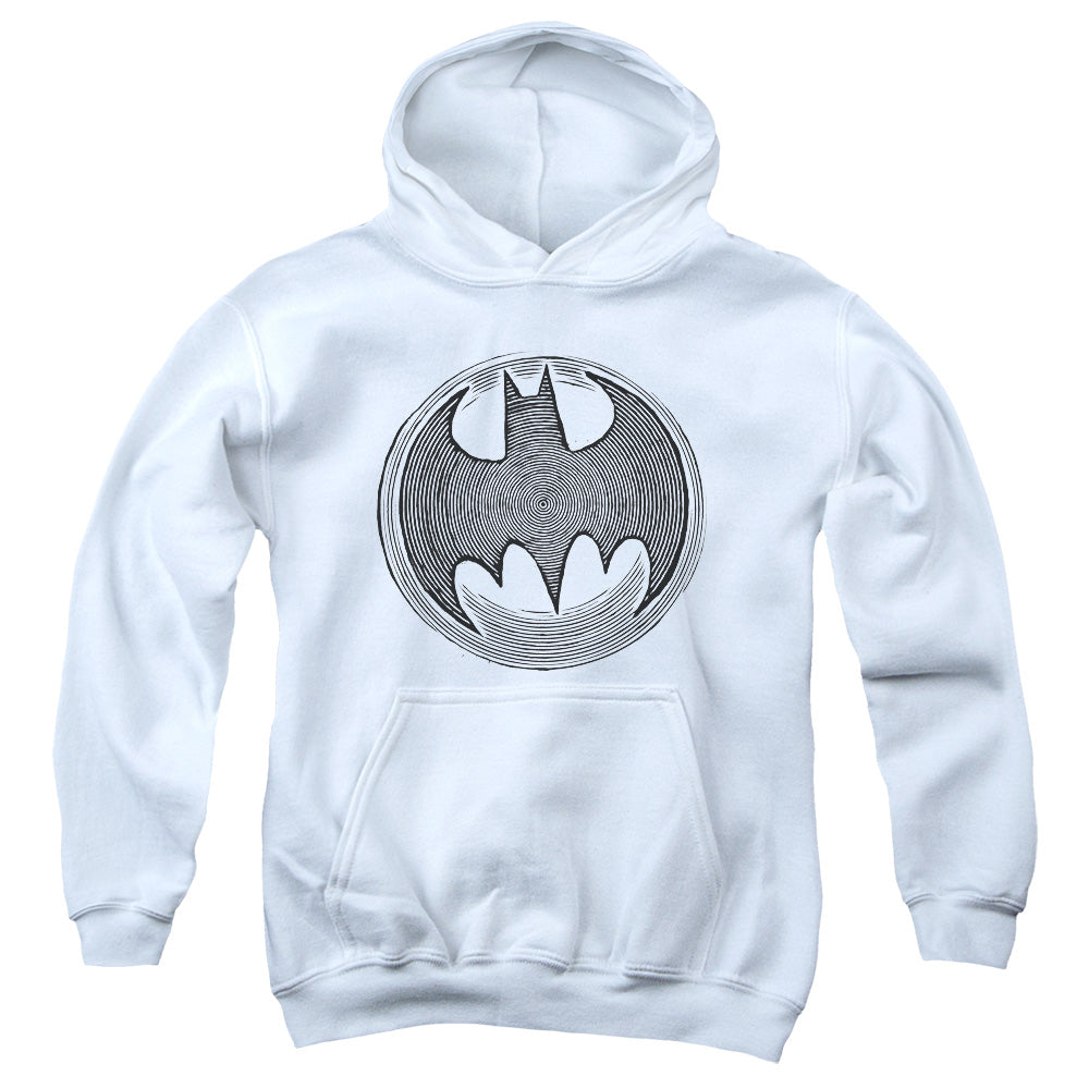 Batman Knight Knockout Kids Youth Hoodie White Officially Licensed