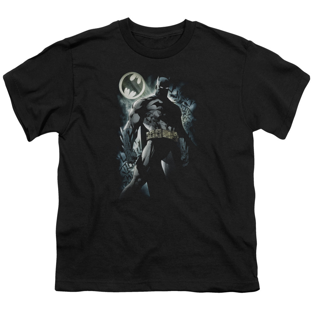 Batman The Knight Kids Youth T Shirt Black Officially Licensed