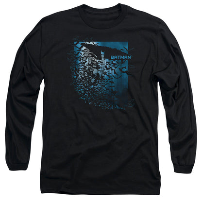 Batman Bat Among Bats Mens Long Sleeve Shirt Black Officially Licensed