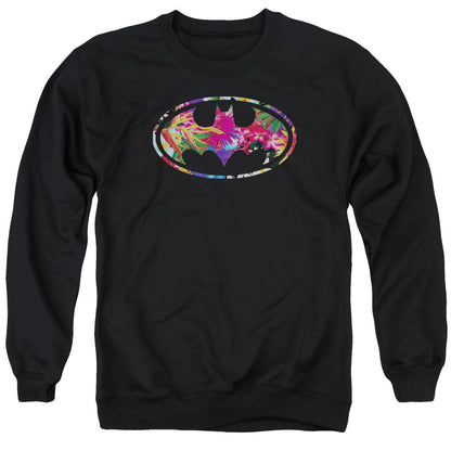 Batman Hawaiian Shield Mens Crewneck Sweatshirt Black