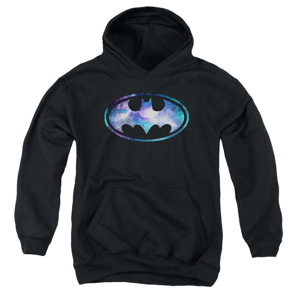 Batman Galaxy 2 Signal Kids Youth Hoodie Black Officially Licensed
