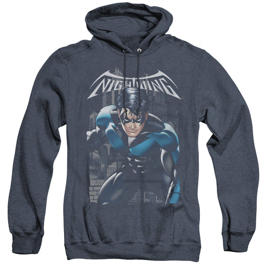 Batman A Legacy Heather Mens Hoodie Navy Blue Officially Licensed