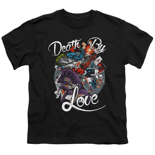 Batman Death By Love Kids Youth T Shirt Black Officially Licensed