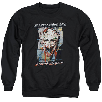 Batman Just For Laughs Mens Crewneck Sweatshirt Black