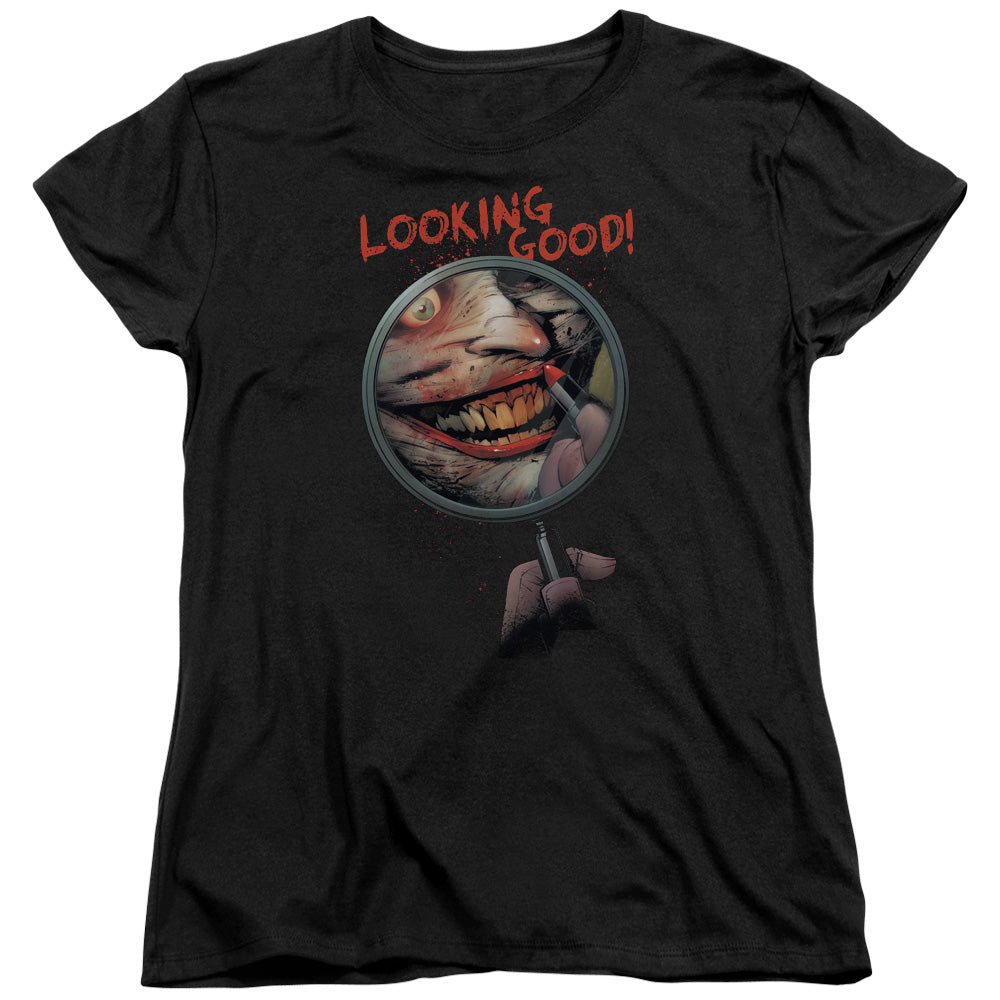Batman Looking Good Womens T Shirt Black Officially Licensed