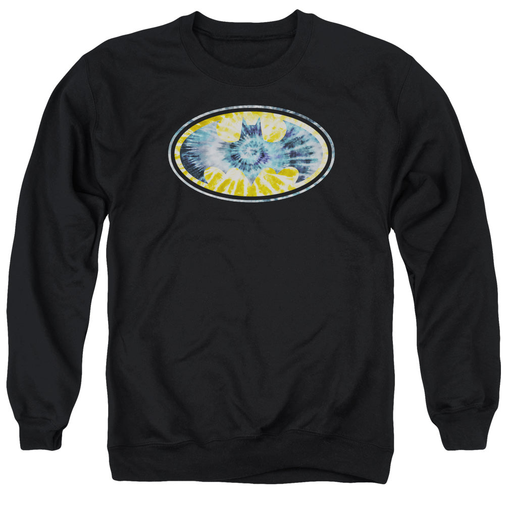 Batman Tie Dye 3 Mens Crewneck Sweatshirt Black