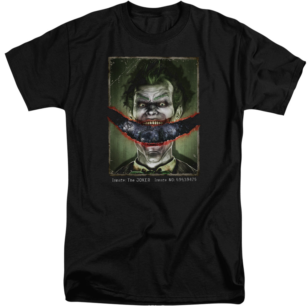Batman Aa Split Lip Mens Tall T Shirt Black Officially Licensed
