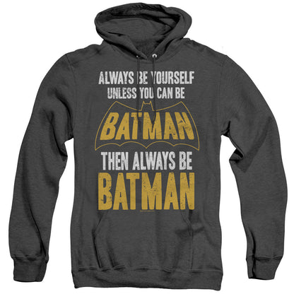 Batman Be Batman Heather Mens Hoodie Black Officially Licensed