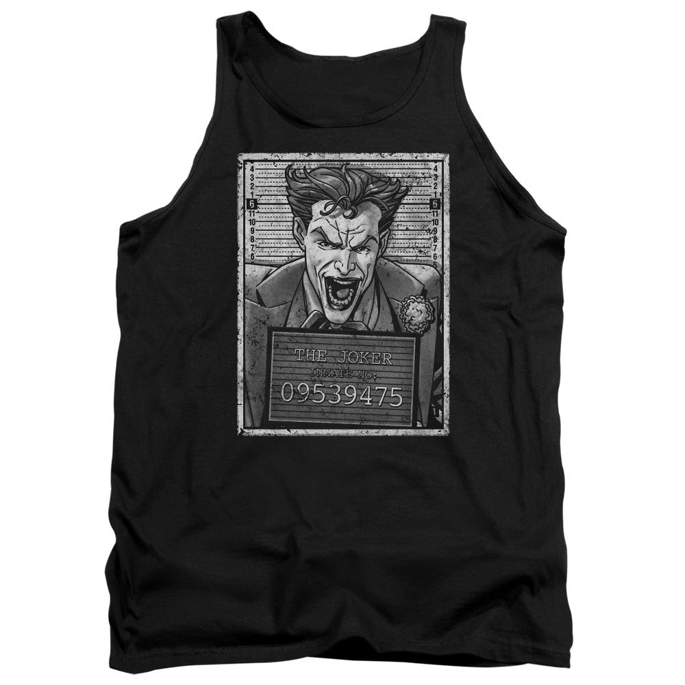 Batman Joker Inmate Mens Tank Top Shirt Black Officially Licensed