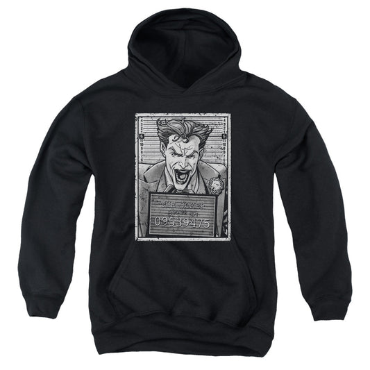 Batman Joker Inmate Kids Youth Hoodie Black Officially Licensed