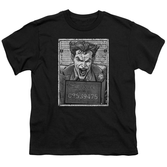 Batman Joker Inmate Kids Youth T Shirt Black Officially Licensed