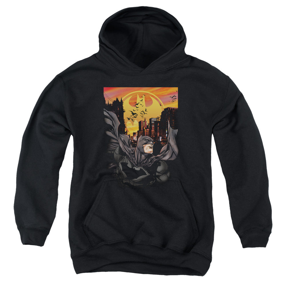Batman Always On Call Kids Youth Hoodie Black Officially Licensed