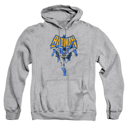 Batman Vintage Run Mens Hoodie Athletic Heather Officially Licensed
