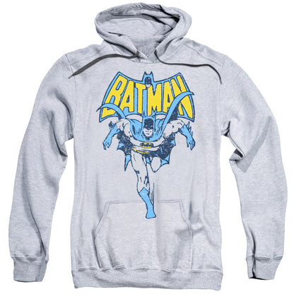 Batman Vintage Run Mens Hoodie Athletic Heather Officially Licensed