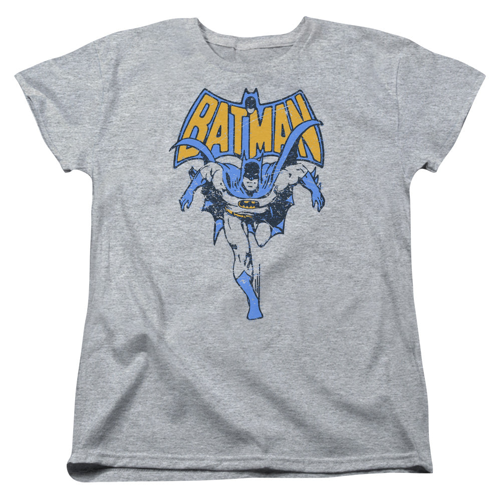 Batman Vintage Run Womens T Shirt Athletic Heather Officially Licensed