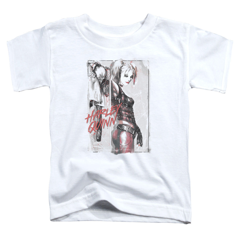 Batman Ink Wash Harley Toddler Kids Youth T Shirt White Officially Licensed