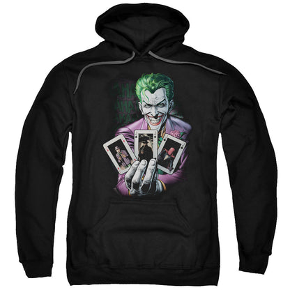 Batman 3 Of A Kind Mens Hoodie Black Officially Licensed