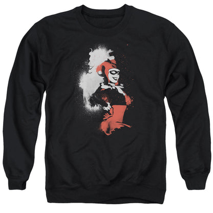 Batman Splattered Couple Mens Crewneck Sweatshirt Black