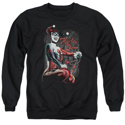 Batman Laugh It Up Mens Crewneck Sweatshirt Black