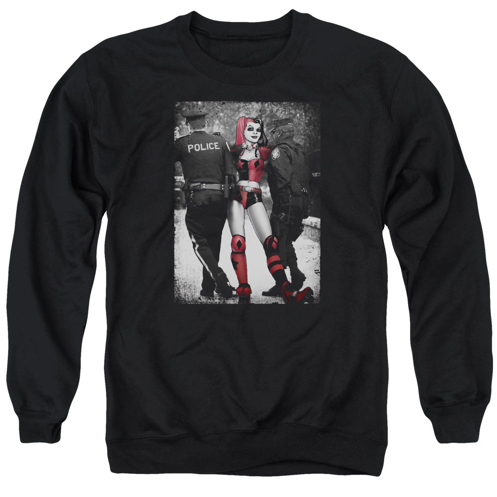 Batman Arrest Mens Crewneck Sweatshirt Black