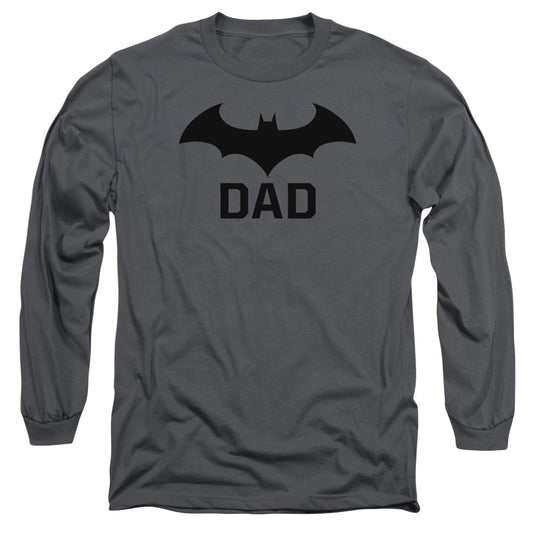 Batman Hush Dad Mens Long Sleeve Shirt Charcoal Officially Licensed