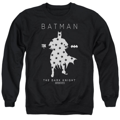 Batman Star Silhouette Mens Crewneck Sweatshirt Black