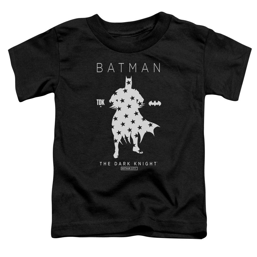 Batman Star Silhouete Toddler Kids Youth T Shirt Black Officially Licensed