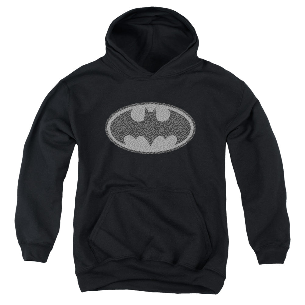 Batman Elephant Signal Kids Youth Hoodie Black Officially Licensed