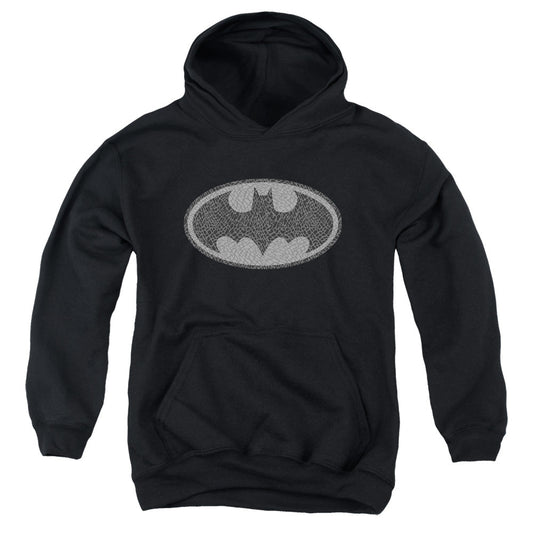 Batman Elephant Signal Kids Youth Hoodie Black Officially Licensed